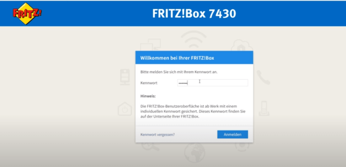 login Fritz!Box